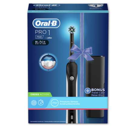 Elektrische Zahnbürste ORAL-B Pro1 750 Black Edition