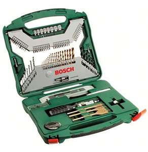 Bosch 100tlg. X-Line Titanium-Bohrer- und Schrauber Set, Holz, Stein und Metall, Zubehör Bohrmaschine (PRIME)