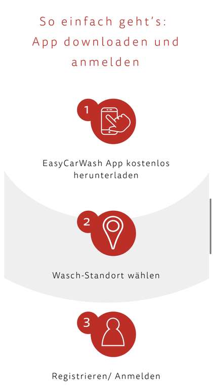 EasyCarWash App - Flatrate Auto waschen / mtl. kündbar / erster Monat gratis (nicht überall verfügbar)