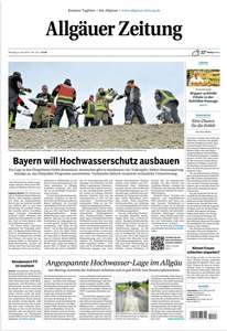 Epaper der Augsburger Zeitung aufgrund des Hochwassers Gratis