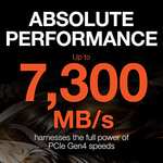 Seagate FireCuda 530 NVMe SSD 1 TB, für PS5/PC, M.2 PCIe Gen4 ×4 NVMe 1.4, bis zu 7.300 MB/s, 3D-TLC-NAND, 640 TBW