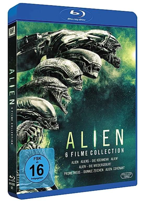 Alien Complete Saga | 6 Filme | Sigourney Weaver | Blu-Ray