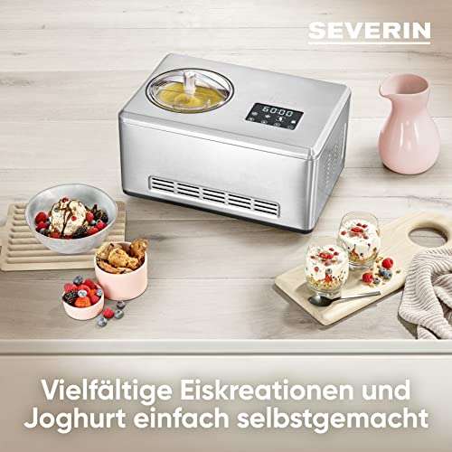 Severin EZ 7406 2-in-1 Eismaschine mit Joghurtfunktion (Kompressor)