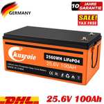 Lifepo4 Batterie 25,6V 100Ah von Fa. Kursroie / für 427,98 Euro