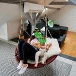 HUDORA Nestschaukel Lounge 110 cm | Kinder/Erwachsenen Schaukel Outdoor & Indoor | 150kg Belastbarkeit | 90cm Modell = 47,45€ statt 63,41€