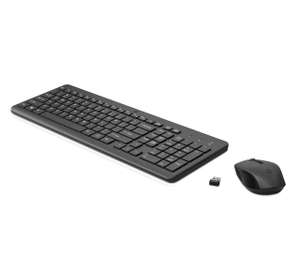 Prime: HP 330 Wireless Maus & Tastatur, QWERTZ, USB-A Dongle, 2,4-GHz Kabellos, 1600 DPI, Schwarz