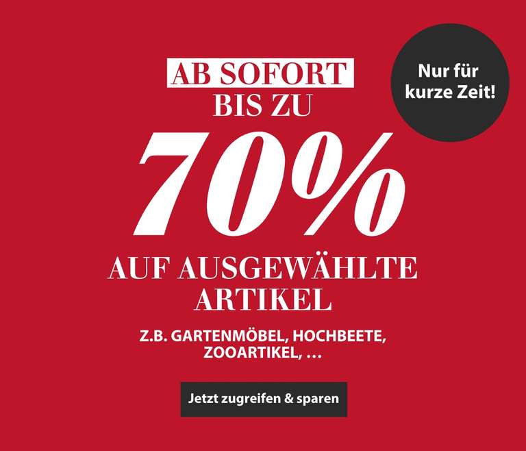 Dehner Herbst Sale: Bis zu 70 % Rabatt auf fast 300 Produkte - z.B. Herstera Hochbeet Kräuterfabrik Expert, ca. B85/H150/T65 cm