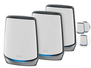 Netgear Orbi WiFi 6 WLAN Mesh-System | 3er-Pack | RBK853-100EUS | 525 m²