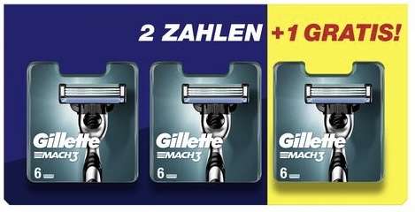 [Müller vor Ort] Gillette MACH 3 Rasierklingen - unter 1,33 Euro pro Klinge möglich