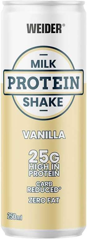 60x Weider Milk Protein Shake Vanille (MHD 30.04., effektiv 83 Cent pro Dose)