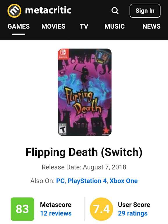[Nintendo eShop] Stick it to the Man und Flipping Death (Switch)