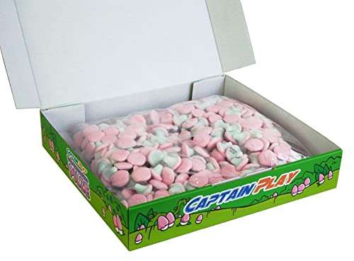 [PRIME/Sparabo] CAPTAIN PLAY Schaumzucker Pilze Bubble Gum Style, 1kg Süßigkeiten Box