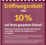 [Lokal Augsburg] 10% auf den gesamten Einkauf bei Tegut zur Neueröffnung
