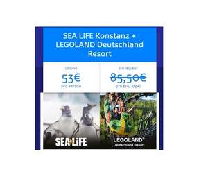SEA LIFE Konstanz + LEGOLAND Deutschland Resort