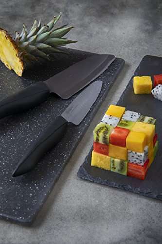Kyocera SHIN Keramik-Santoku-Messer bei Amazon für 75,96€ inkl. Versand | Keramikmesser | Schwarz | Hochleistungs-Keramikklinge