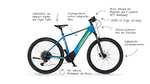 FISCHER E-Bike Mountainbike MONTIS 6.0i, Rahmenhöhe 51 cm, 29 Zoll, Akku 504 Wh, Mittelmotor, Kettenschaltung, Brose Display, blau (Amazon)