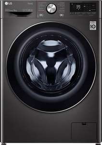 LG Waschmaschine F4WV709P2BA | 9kg | 1400U/min. | EEK A | 14 Programme | Dampffunktion | AquaStop | ThinQ | App-Steuerung | in schwarz