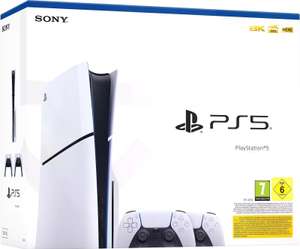 Sony PlayStation 5 Slim Konsole - Disc Version + 2 PS5 DualSense Controller