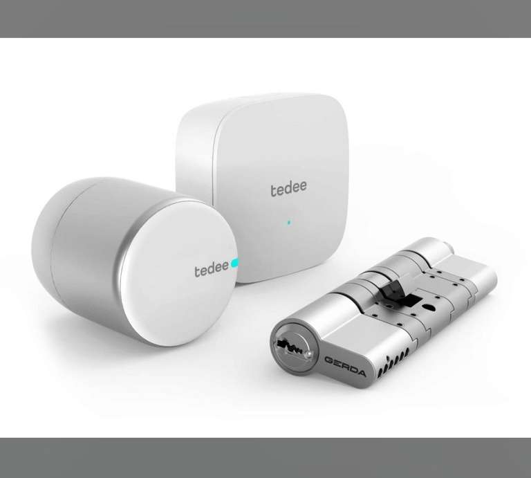 tedee Smart Lock Komplett-Set smartes Türschloss, Bridge und Zylinder, HomeKit