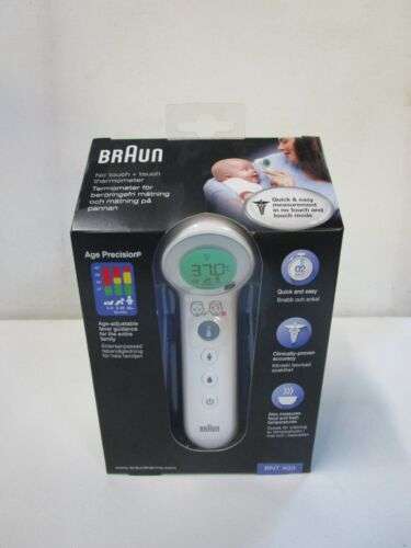Havarie-Ware: Braun No touch + touch Stirnthermometer mit Age Precision (BNT400WE)