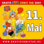 Gratis Comic Tag für Kids 2024 - Am 11. Mai 2024 - 21 Comic-Hefte/Leseproben stehen zur Verfügung bei den teilnehmenden Händlern