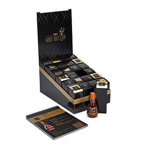 Premium Spirituosen Tasting Box | Whisky, Gin, Rum, Likör | 24 Miniaturflaschen / Adventskalender