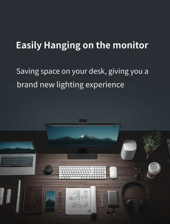 Xiaomi Monitorlampe im Test: Nicht nur für Curved-Monitore sinnvoll