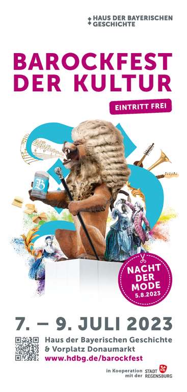 [Lokal Regensburg] Barockfest im Haus der bayerischen Geschichte - Freier Eintritt vom 07.07. bis 09.07.2023
