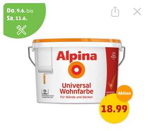 Alpina Universal Wohninnenfarbe 10L weiß bei Penny Markt