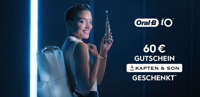 Oral-B iO Series 4 für 69,99€ (ggf. 59,99€ personalisiert) + 60€ Kapten & Son Geschenkgutschein
