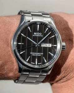 Automatikuhr MIDO Multifort Chronometer Day-Date mit 5Jahren Garantie 42/12mm 80h Gr 100m Stahlband Sichtboden