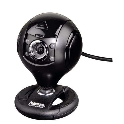 Hama HD Webcam Protect Web-Kamera mit Mikrofon LED 720p USB 2.0 PC Notebook