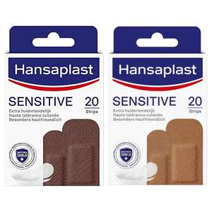 Hansaplast Sensitive Hautton Pflaster medium oder dark (20 Strips) (Prime Spar-Abo)