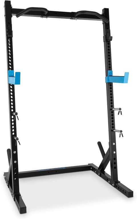 Capital Sports Racktor Half Rack (720/850kg Belastbarkeit, Stecksystem mit 35 Aufnahmen, Klimmzugstange, 121x210x107cm, 55kg)