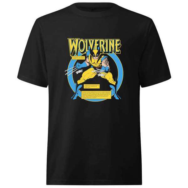 X-Men Wolverine Bio Oversized Heavyweight T-Shirt (Gr. XS - XXL)