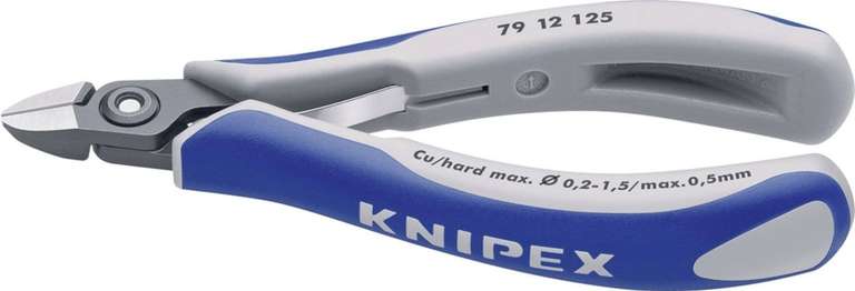 Knipex 79 12 125 ESD Elektronik- u. Feinmechanik Seitenschneider mit Facette 125mm