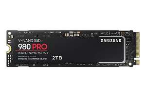 Samsung 980 PRO NVMe M.2 SSD, 2 TB, PCIe 4.0, 7.000 MB/s Lesen, 5.000 MB/s Schreiben, Interne SSD Ps5 kompatibel