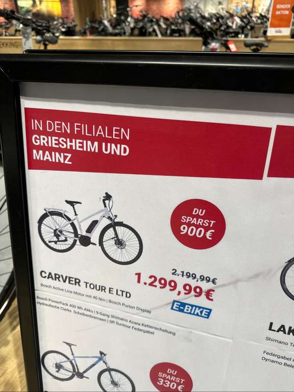 Carver Tour E LTD Fahrrad XXL Mainz und Griesheim