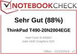 Lenovo ThinkPad T490 14" Laptop - 400 Nits IR-Kamera Intel i5 8265U 16GB RAM Thunderbolt USB-C backlit QWERTZ - refurbished Notebook