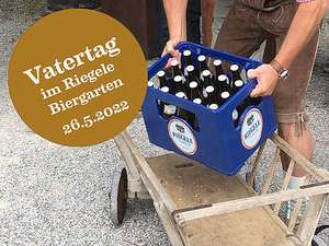 [LOKAL Augsburg] Vatertagsgaudi/Bollerwagen-Aktion Kasten Riegele Bier Gratis Freebie