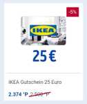 [Payback] 25 Euro Ikea Gutscheine mit effektiv 9,8 % Rabatt durch Prämiencode "besseralscash".