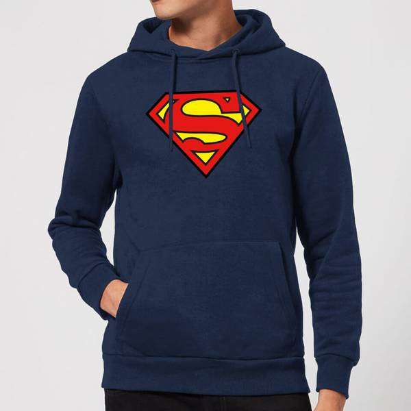 Justice League Superman Logo Hoodie - Navy (Größen S bis XXL)