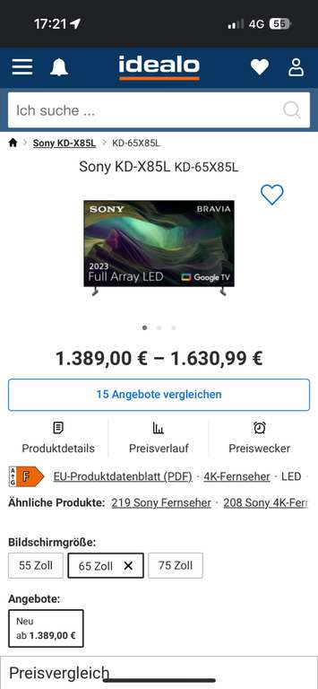 Sony KD-65X85L inkl. PlayStation 5 (LOKAL MediaMarkt Mülheim)