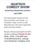Hürth bei Köln: kostenlose Tickets für quatsch comedy TV Show Aufzeichnung