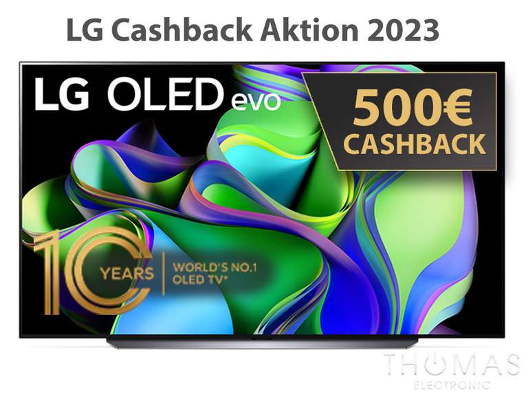 LG OLED83C39LA 4K UHD OLED evo TV 2023 - 500€ Cashback = 4499€