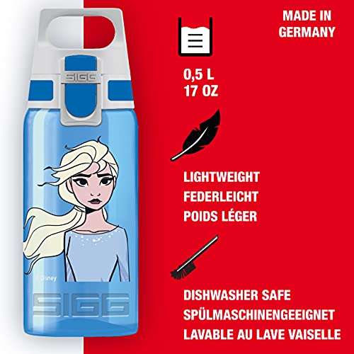 SIGG VIVA ONE Elsa II Kinder Trinkflasche (0.5 L), schadstofffreie Kinderflasche mit auslaufsicherem Deckel - Amazon PRIME
