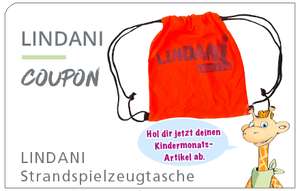 LOKAL - LINDA Apotheke: im Juni eine LINDANI Strandspielzeugtasche für Kinder