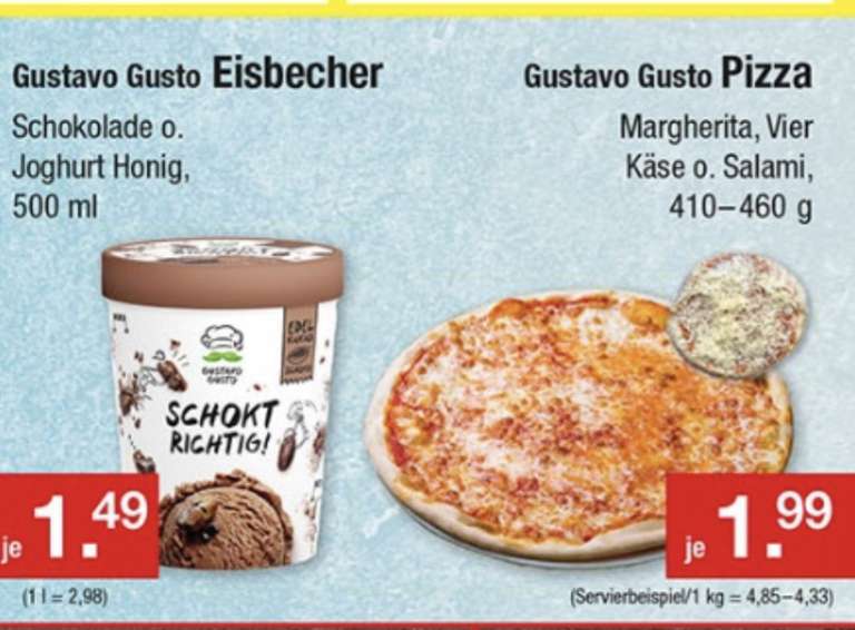 [Zimmermann] Gustavo Gusto Eis und Pizza ab 30.5.23