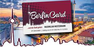 BerlinCard 24,50€ anstelle von 49 €