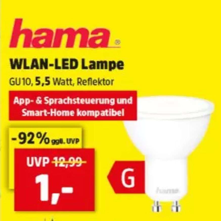 | WLAN-LED 5,5 [Thomas mydealz GU10, Watt Philipps] Hama Lampe